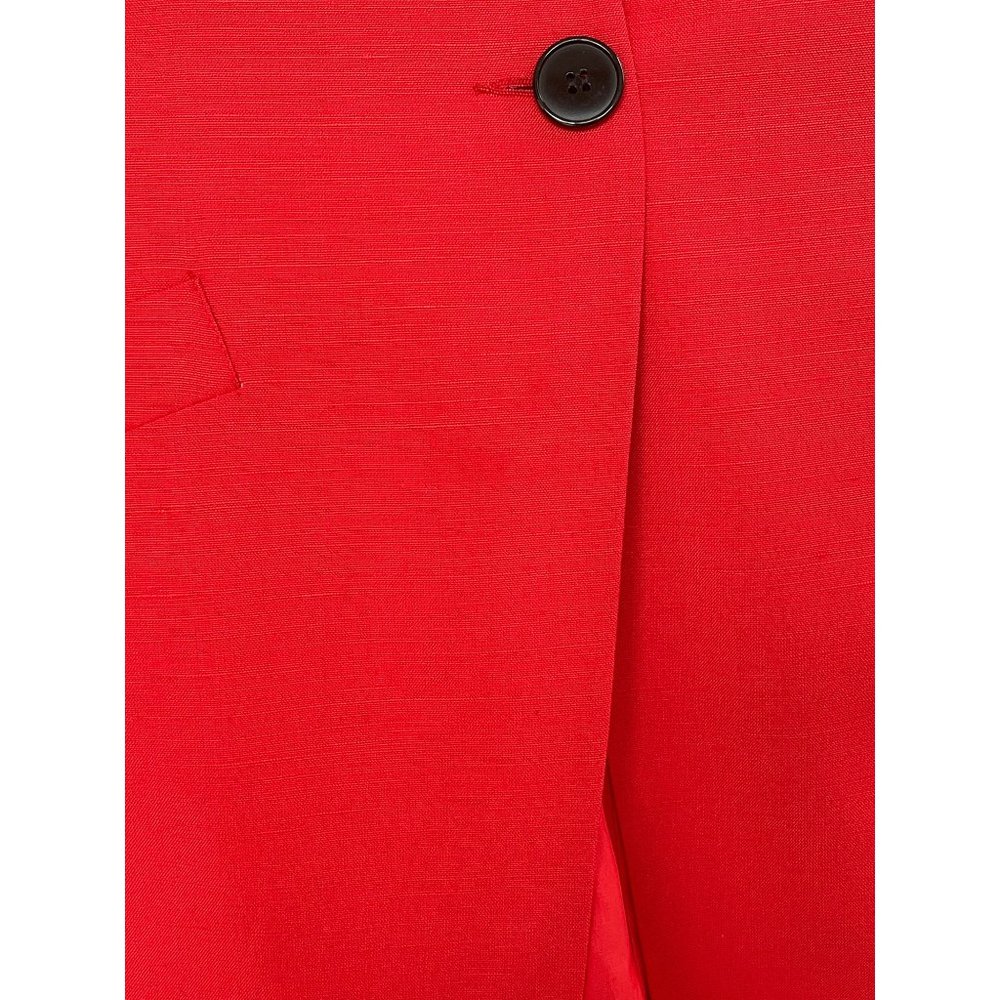 Christian Dior The Suit Blazer Skirt 2 piece Rayon Red Size 8 Vintage - Picture 10 of 10